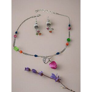 Brighton Deco Bright Jewelry Set Necklace, Earrings